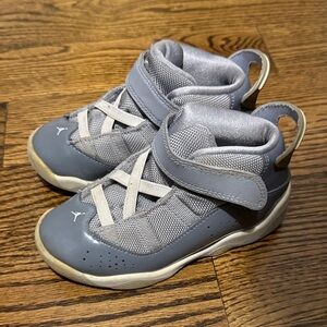 Jordan Kids Gray and Cream Sneakers